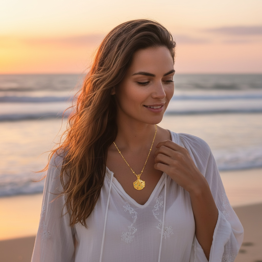 Celestial Seashell Necklace