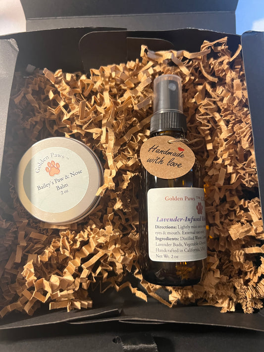 Golden Paws™ Calming Care Duo (Paw Balm + Lavender Relaxation Mist for Dogs)