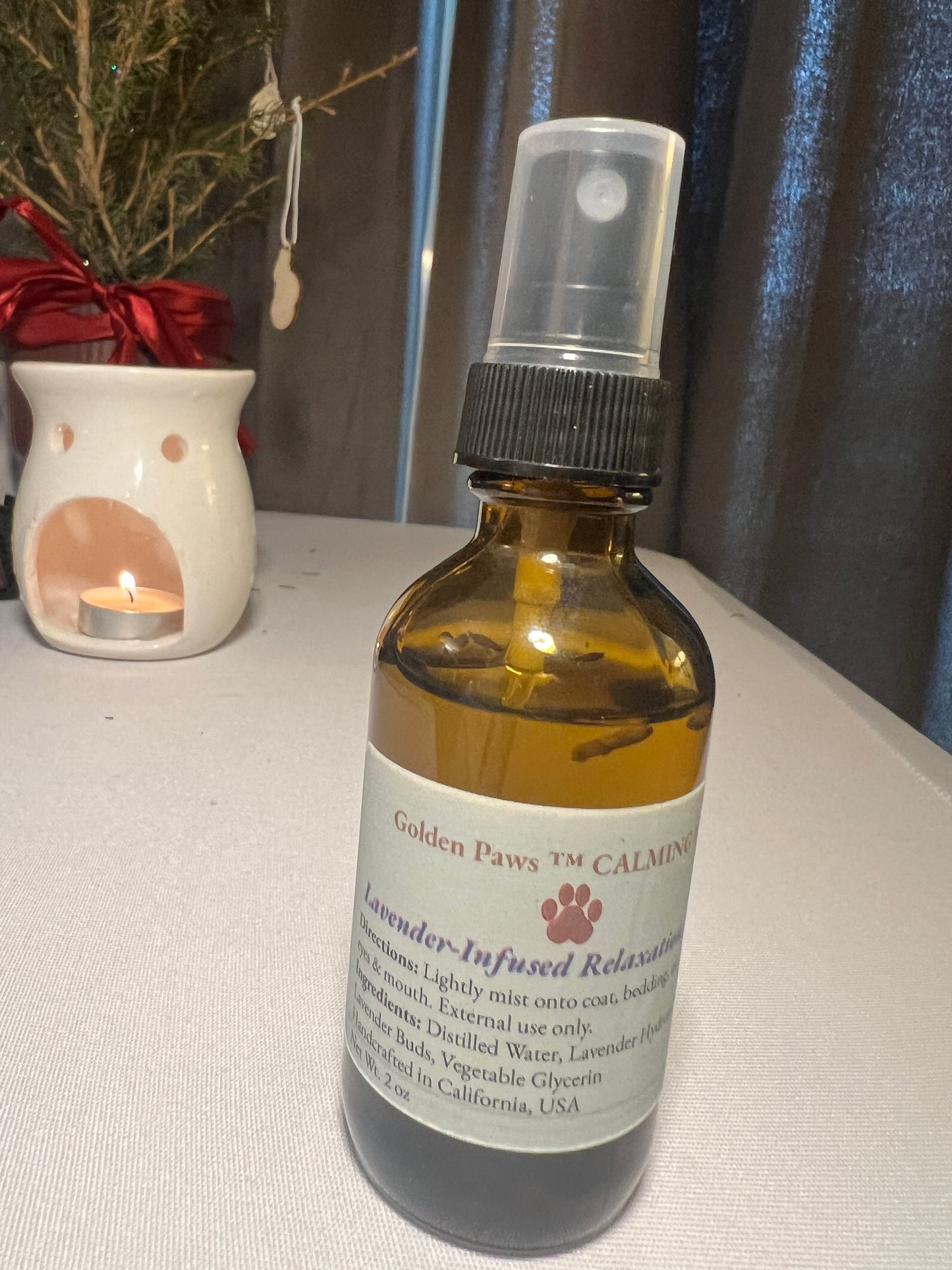 Golden Paws™ Calming Mist – Lavender-Infused Relaxation Spray