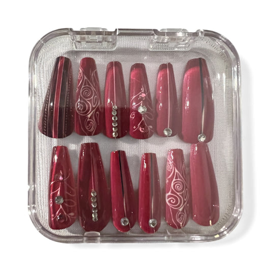 Rosé Nightfall Luxe Press-On Nails